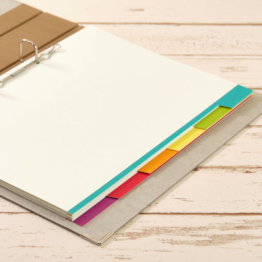 Register A4 leuchtende Farben