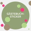 Gästebuch Sticker