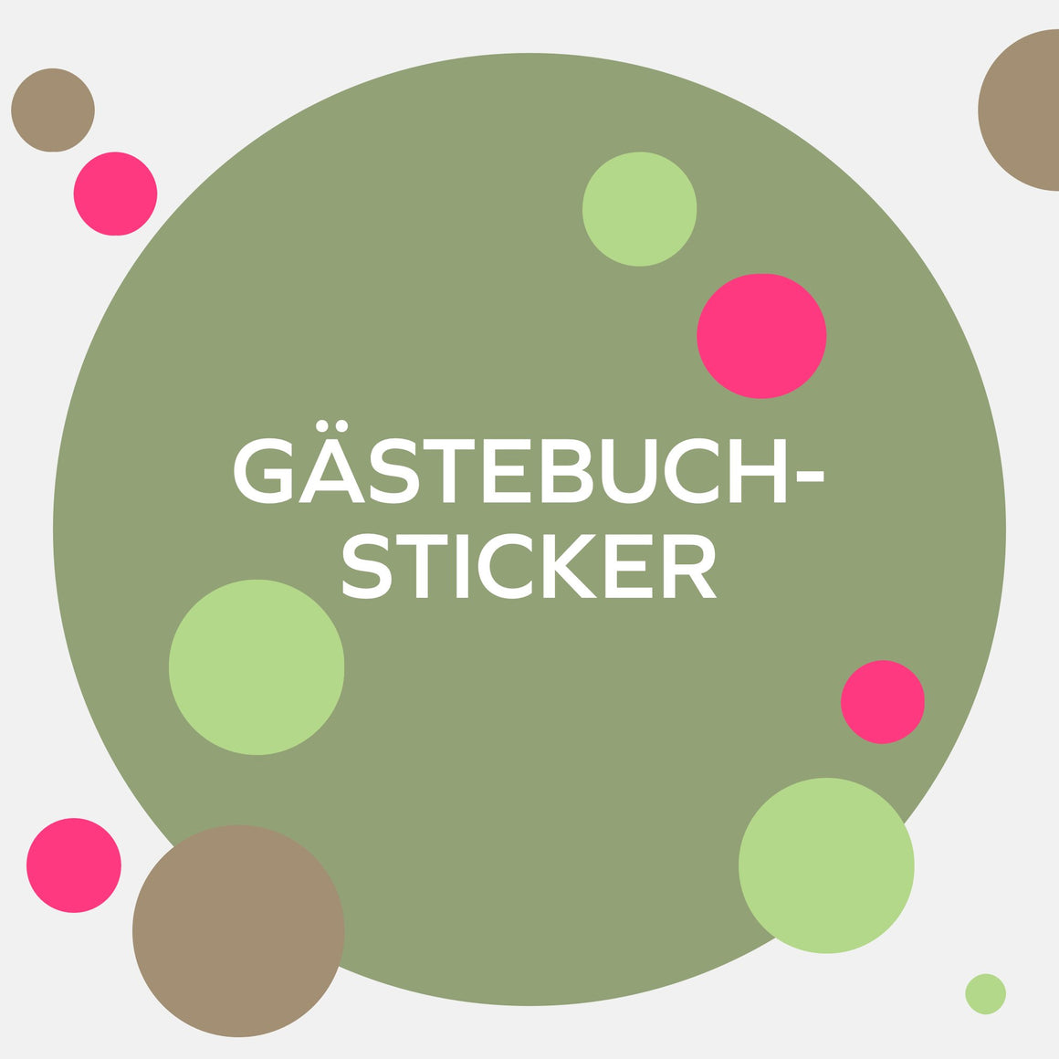Gästebuch Sticker