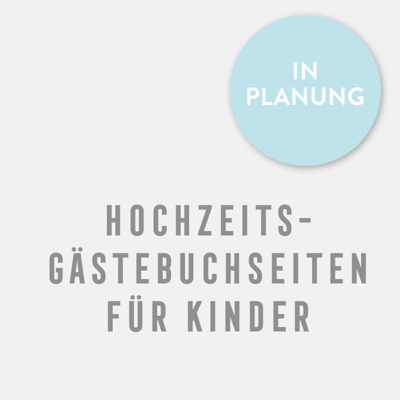 Hochzeit-Gästebuchseiten für Kinder