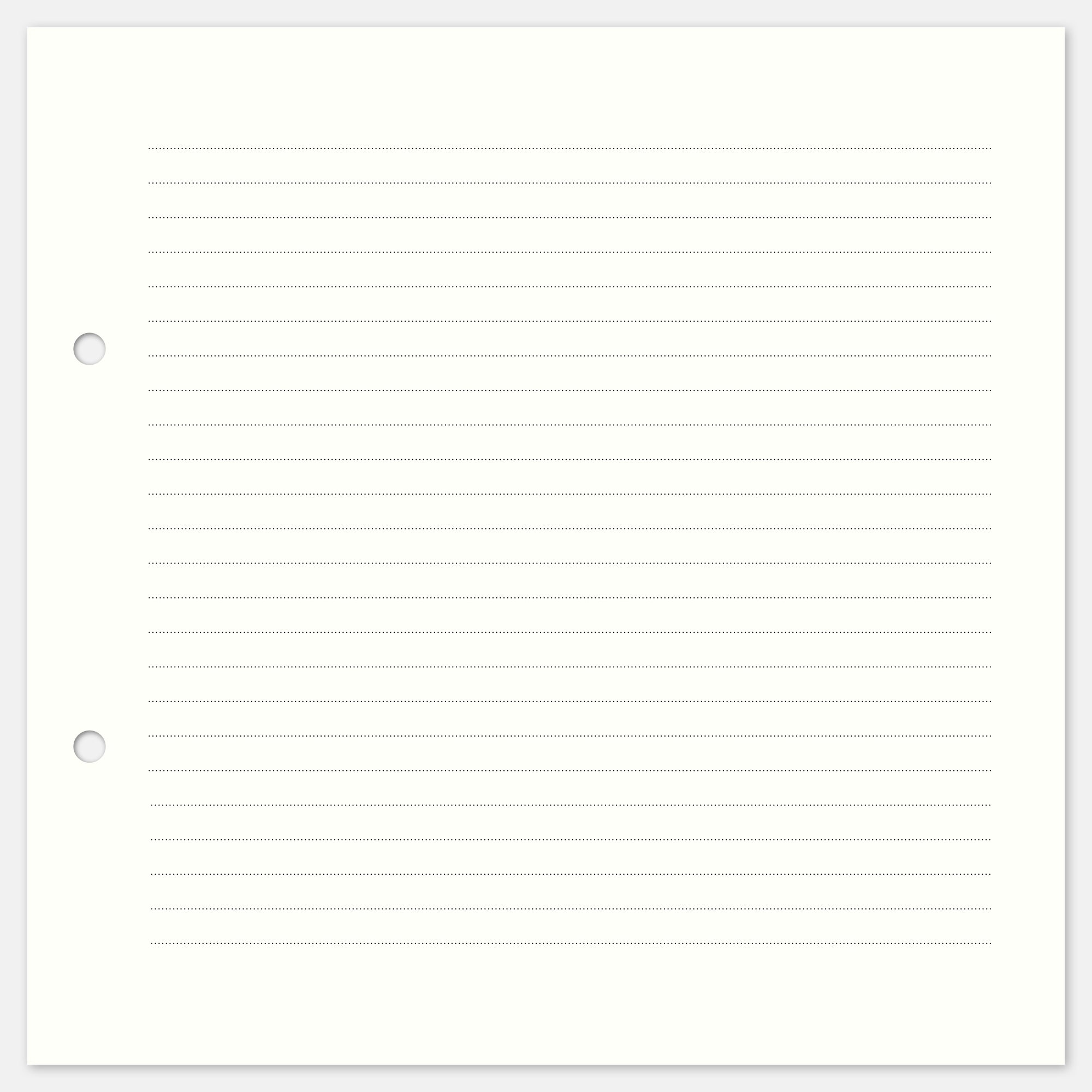 10 Extrabögen mit Linien