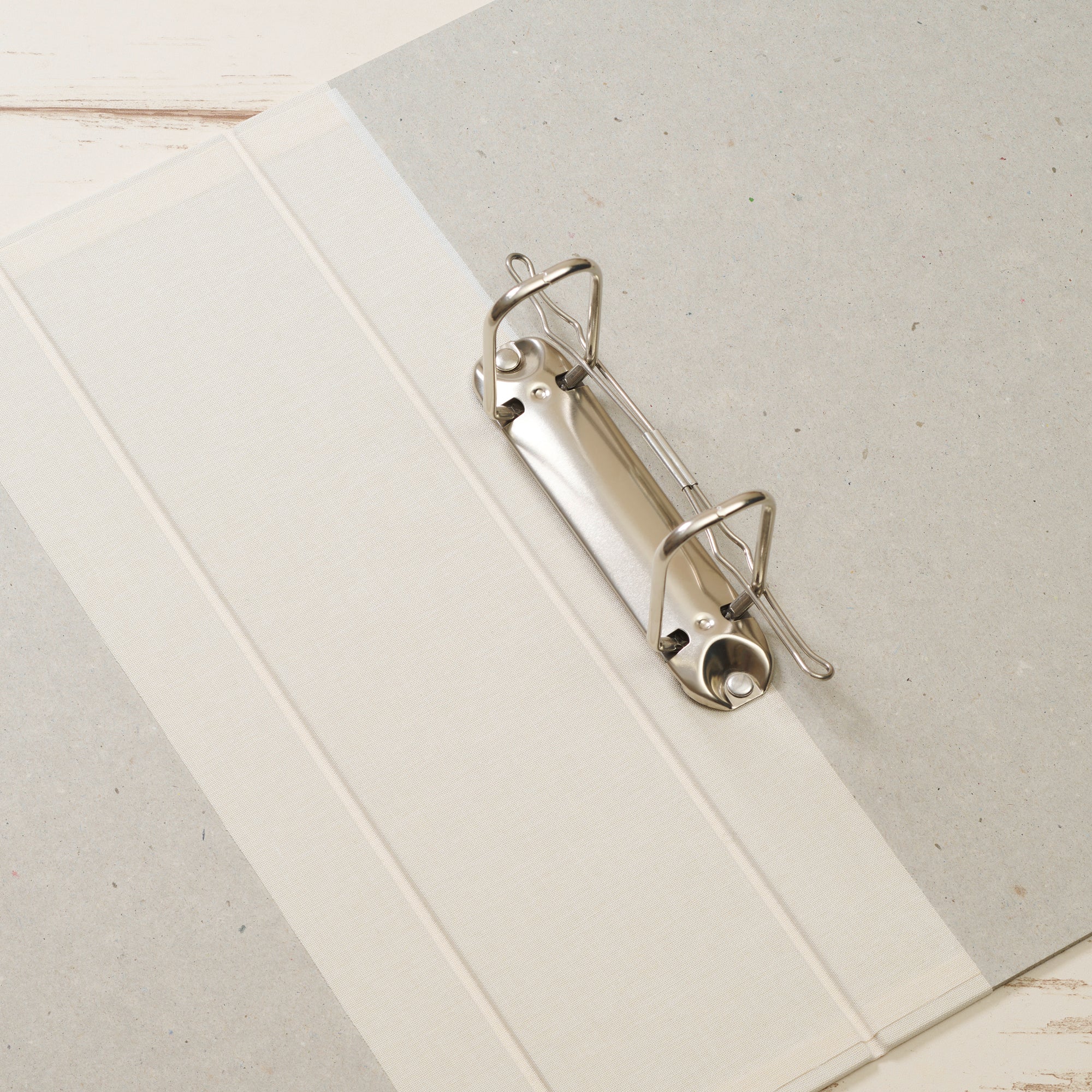 A4 Ordner Breit Hochformat Leinenrücken creme Layflat