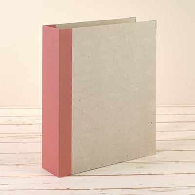 A4 Ordner Breit Hochformat Leinenrücken altrosa Layflat