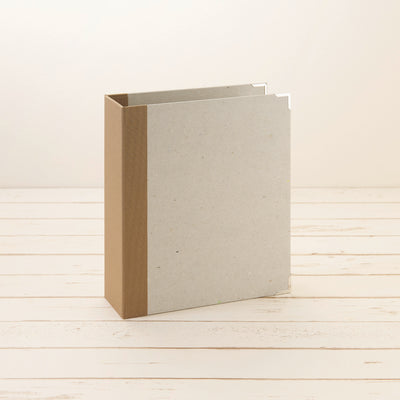 A5 Ordner Hochformat breit Leinenrücken camel - Layflat Album