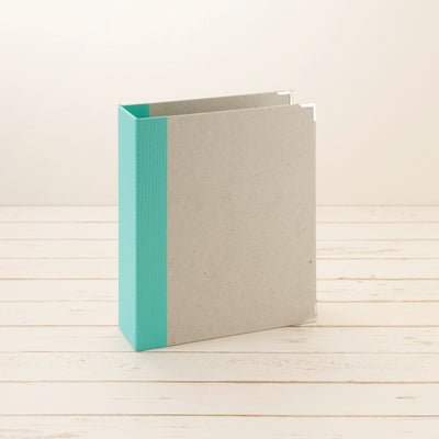 A5 Ordner Hochformat breit Leinenrücken mint - Layflat Album
