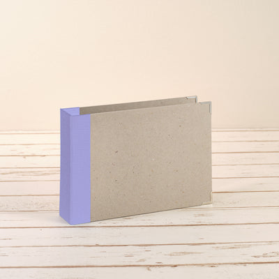 A5 Ordner Querformat Leinenrücken lavendel - Layflat Album