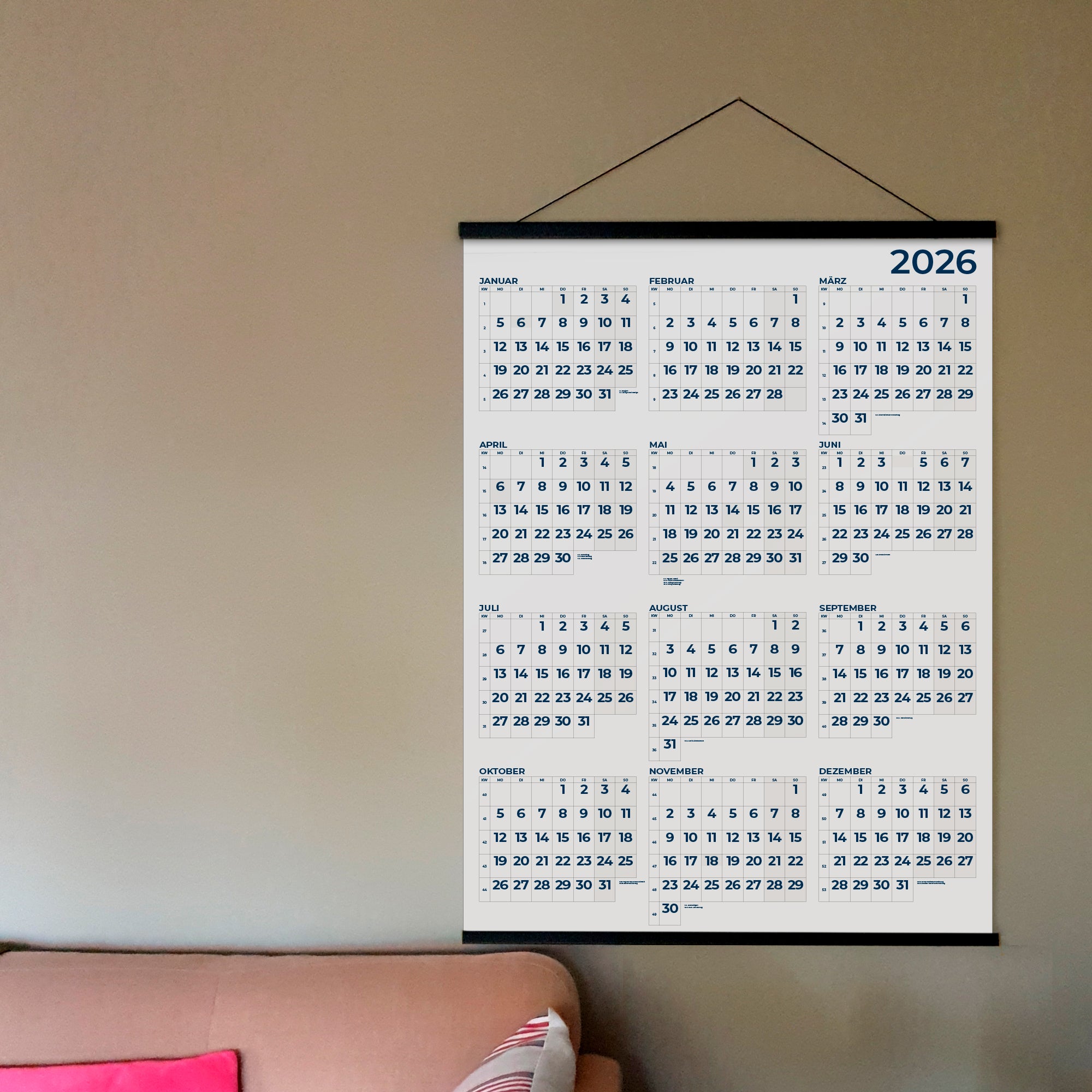 Jahresplaner A0 Montserrat