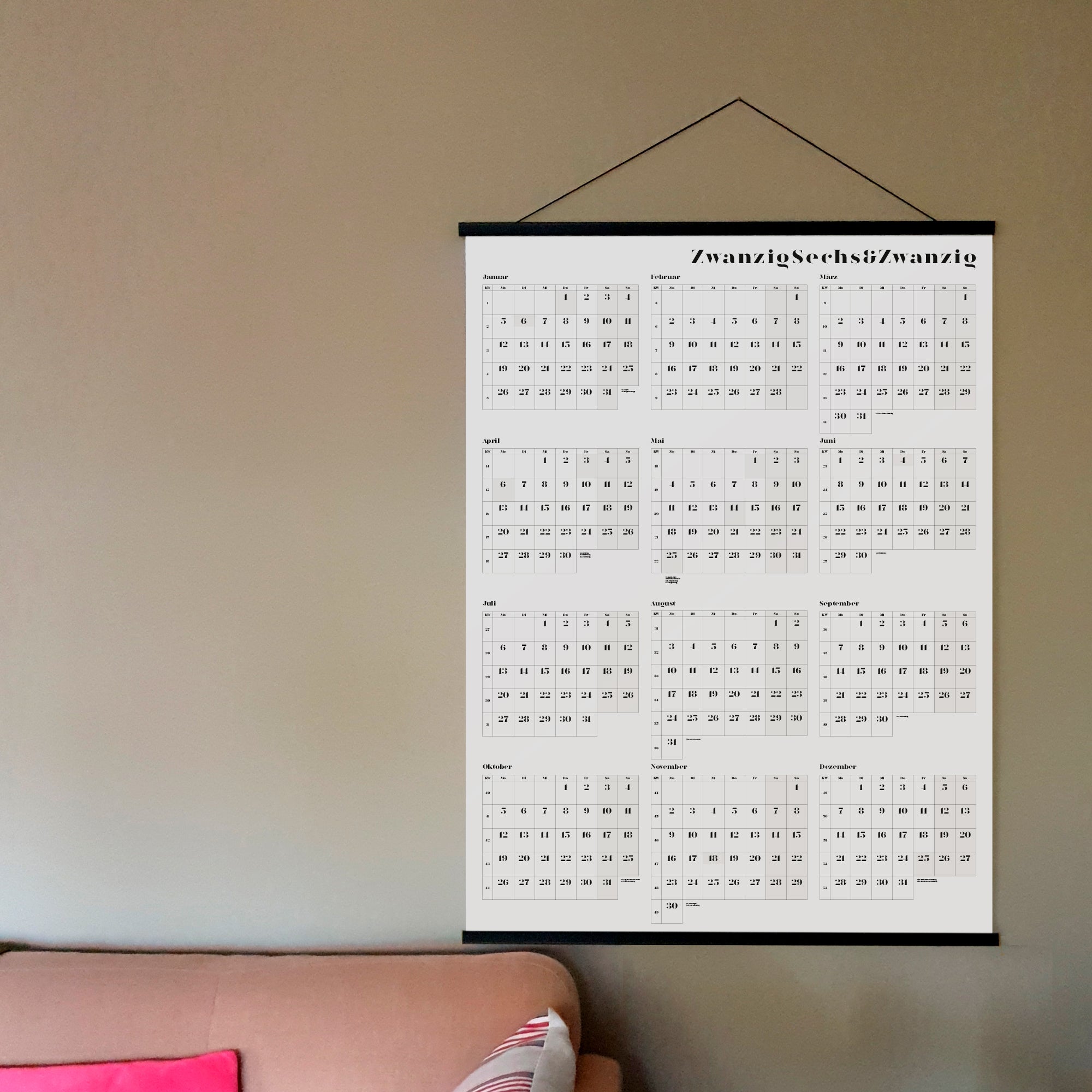 Jahresplaner A0 Rava