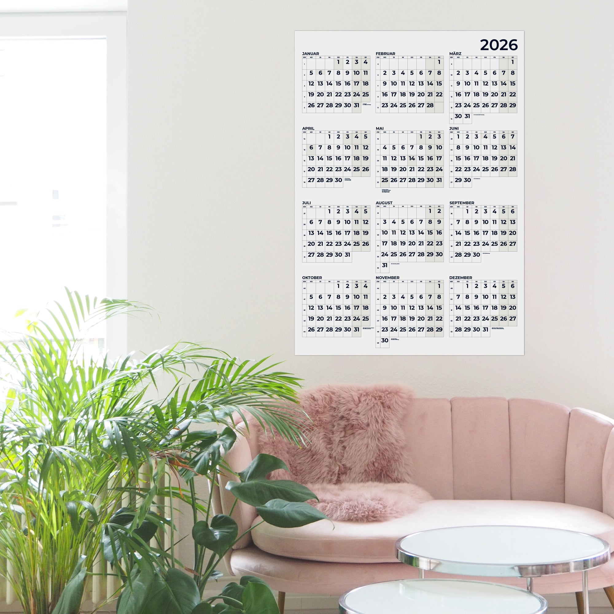 Jahresplaner A0 Montserrat