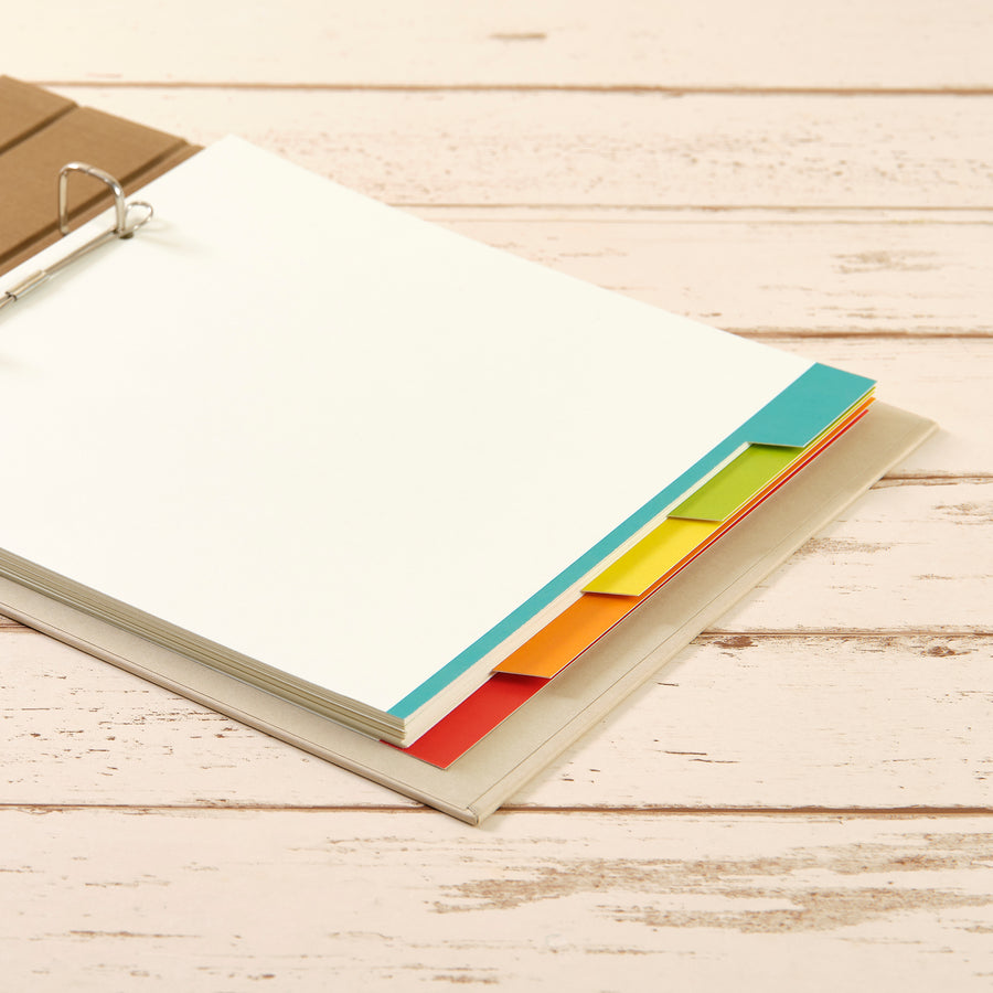 Register für 21 x 21 cm leuchtende Farben