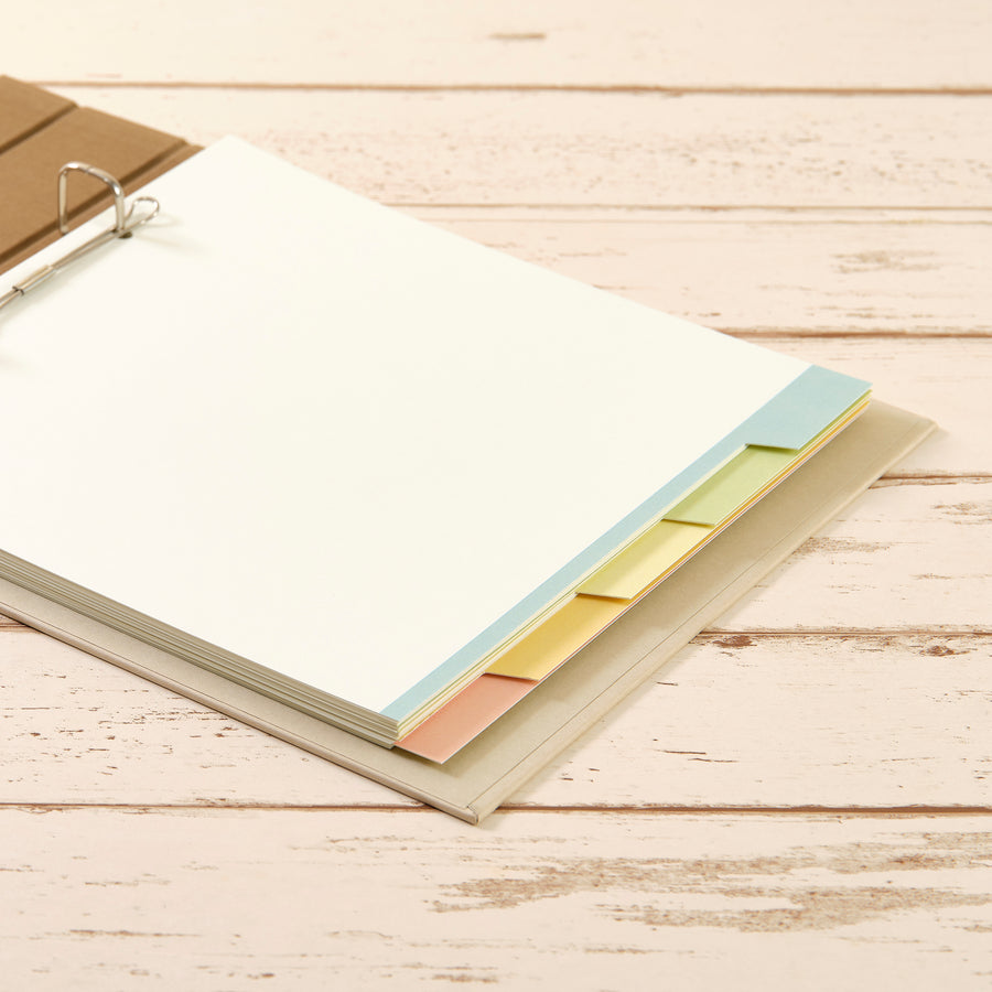 Register für 21 x 21 cm pastellfarben