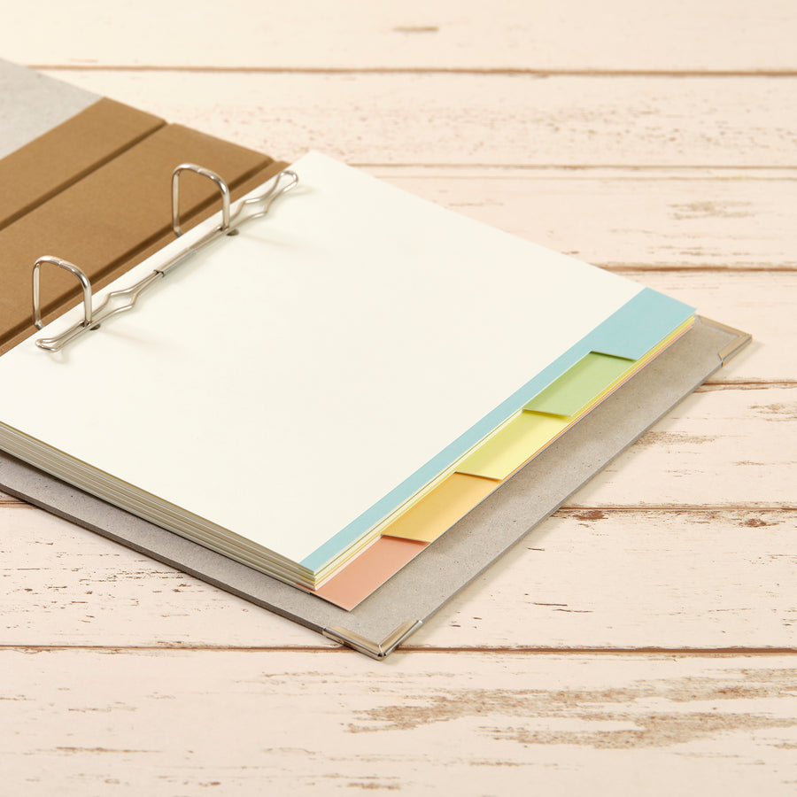 Register A5 pastellfarben