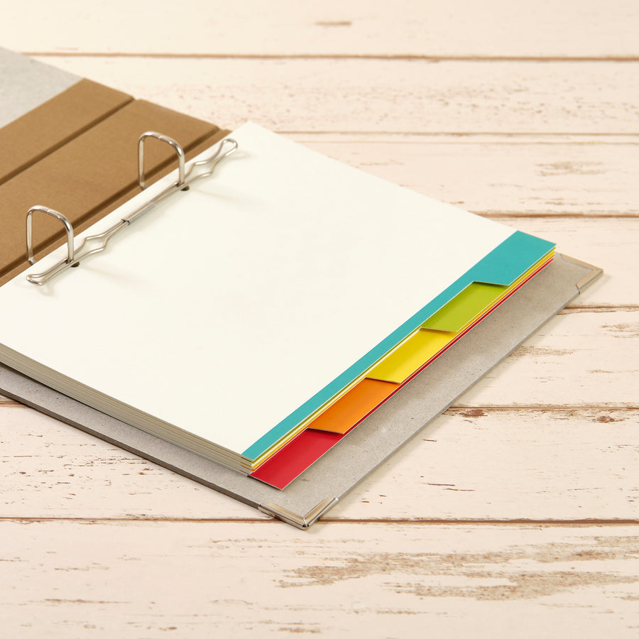 Register A5 leuchtende Farben