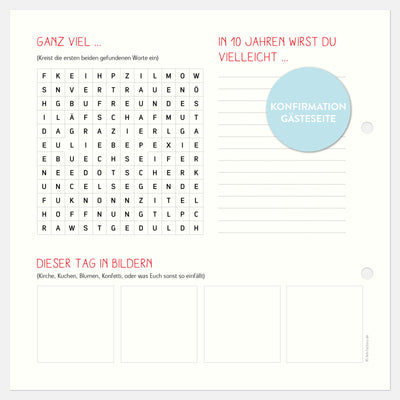 Gästebuch Konfirmation