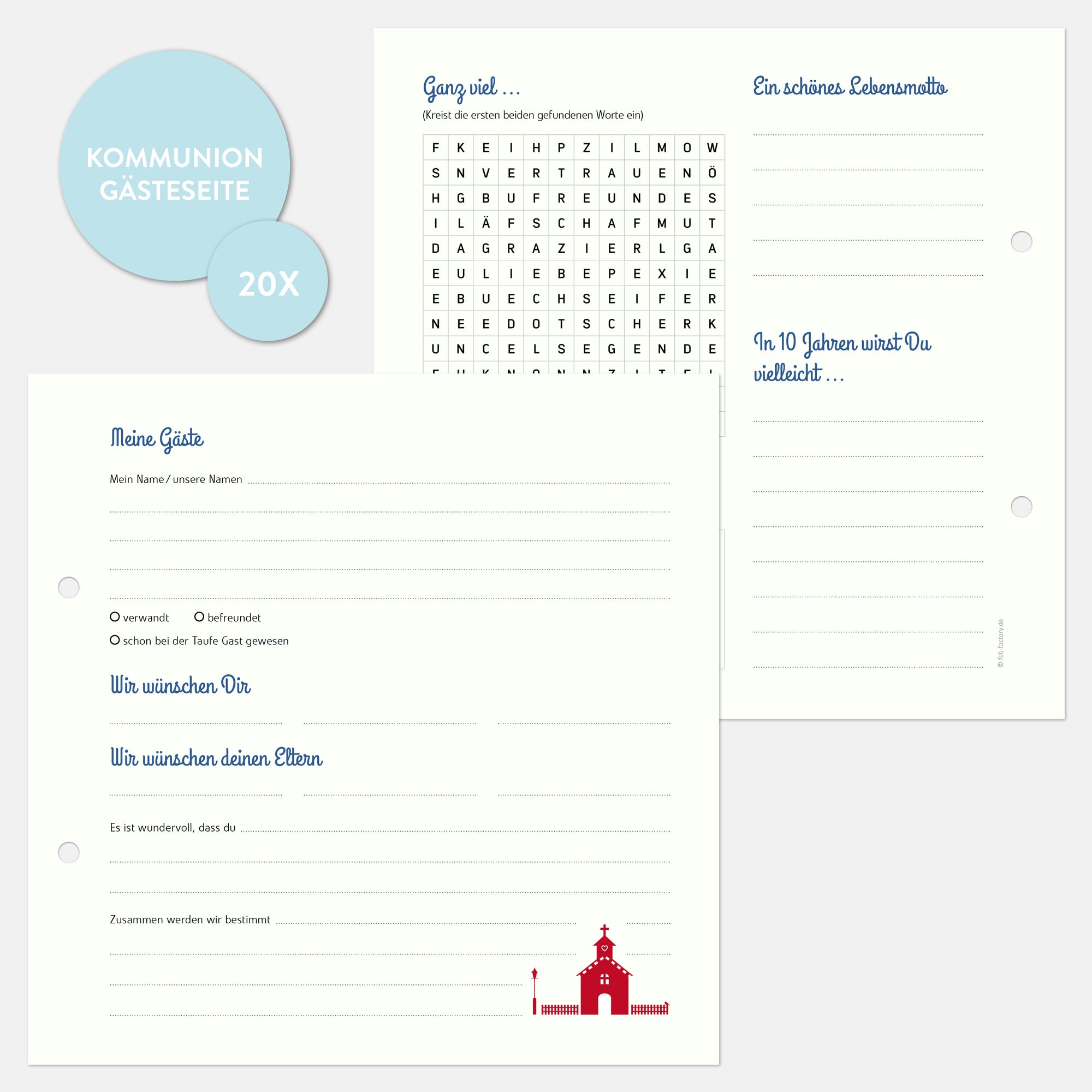 Gästebuch Kommunion
