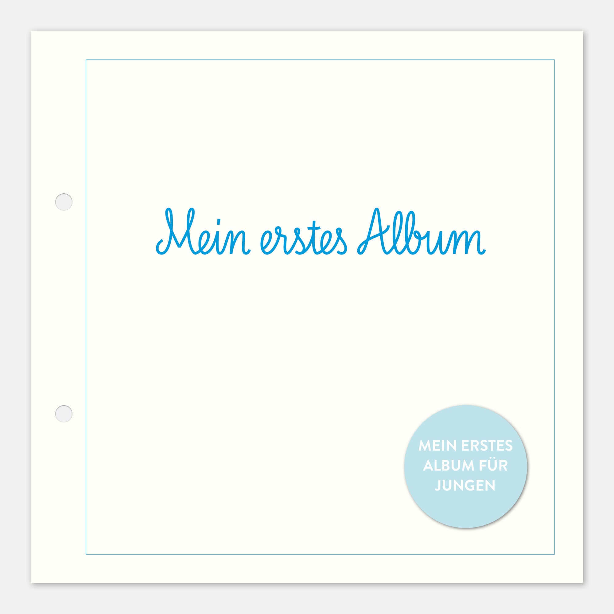 Gästebuch Geburt mit Babytagebuch blau