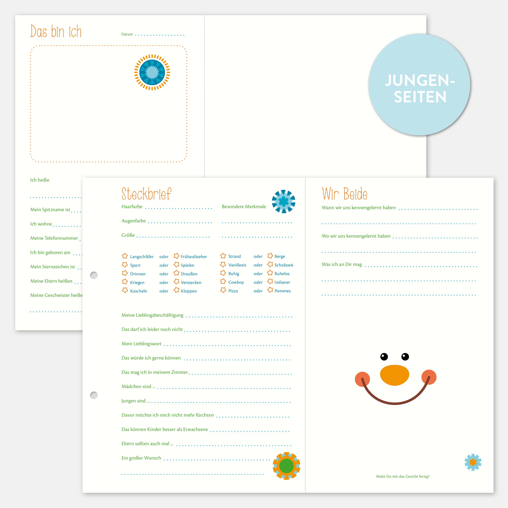 Freundebuchseiten Jungs