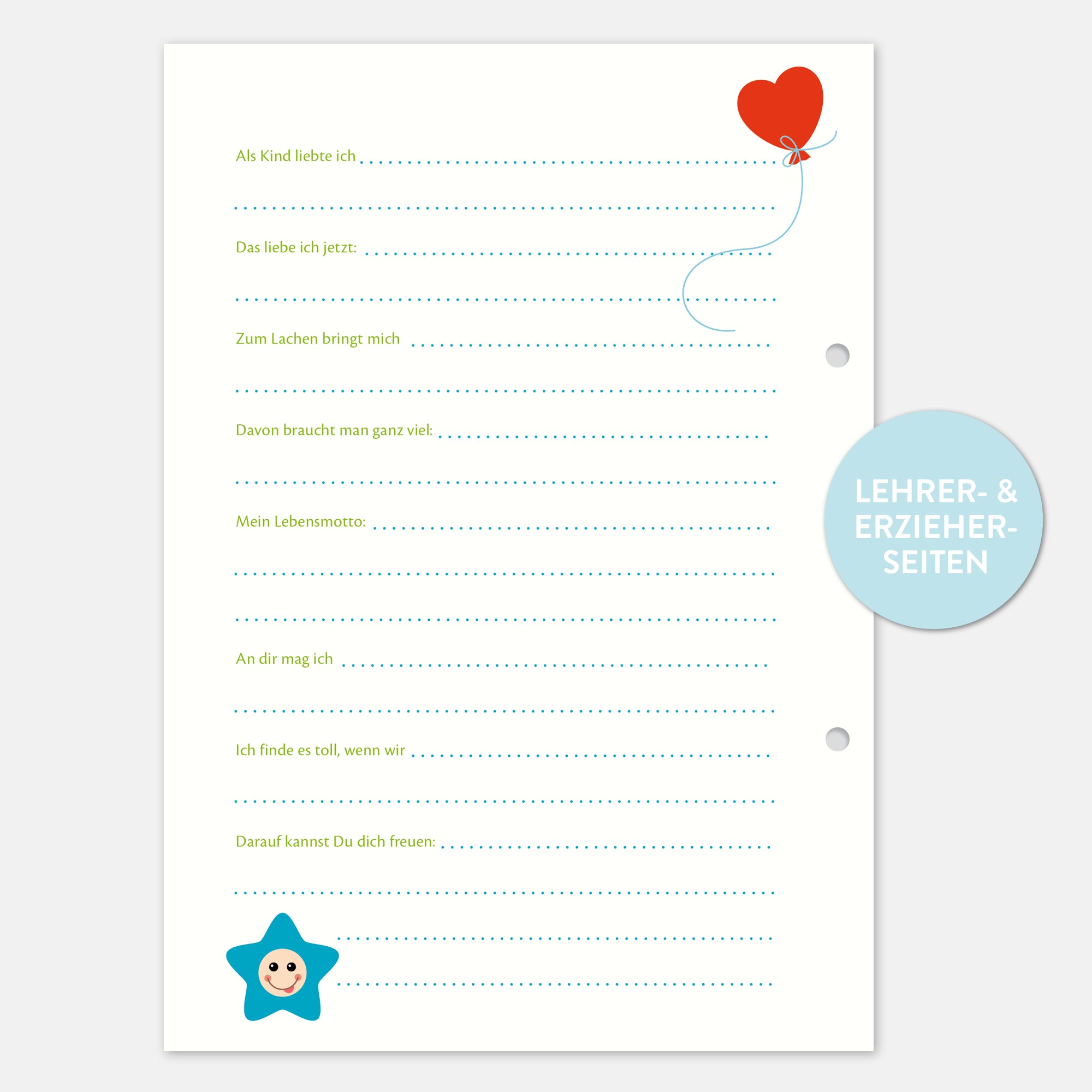 Freundebuchseiten Erzieher