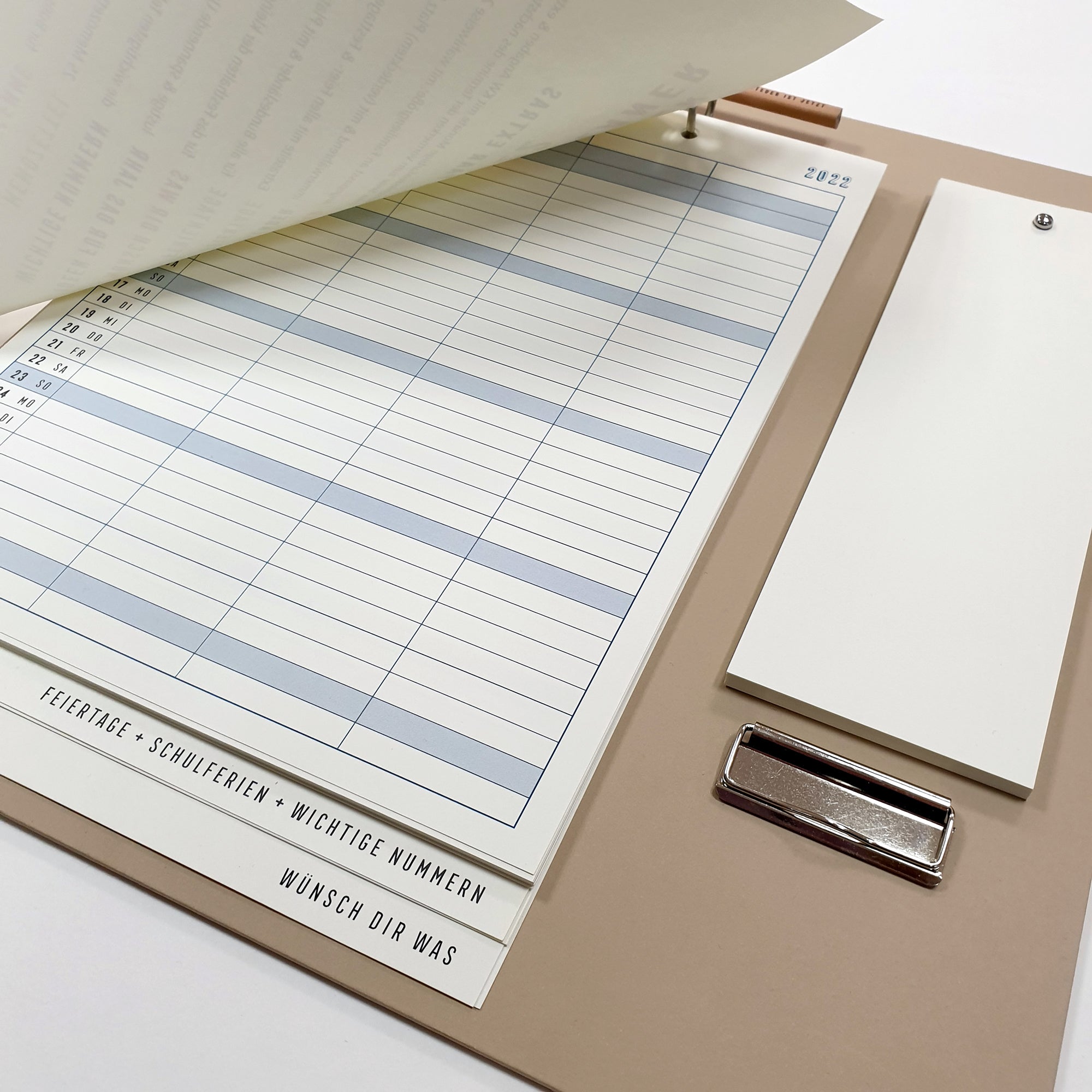 Familienplaner 2026 ohne Geburtstagskalender 2-5 Spalten