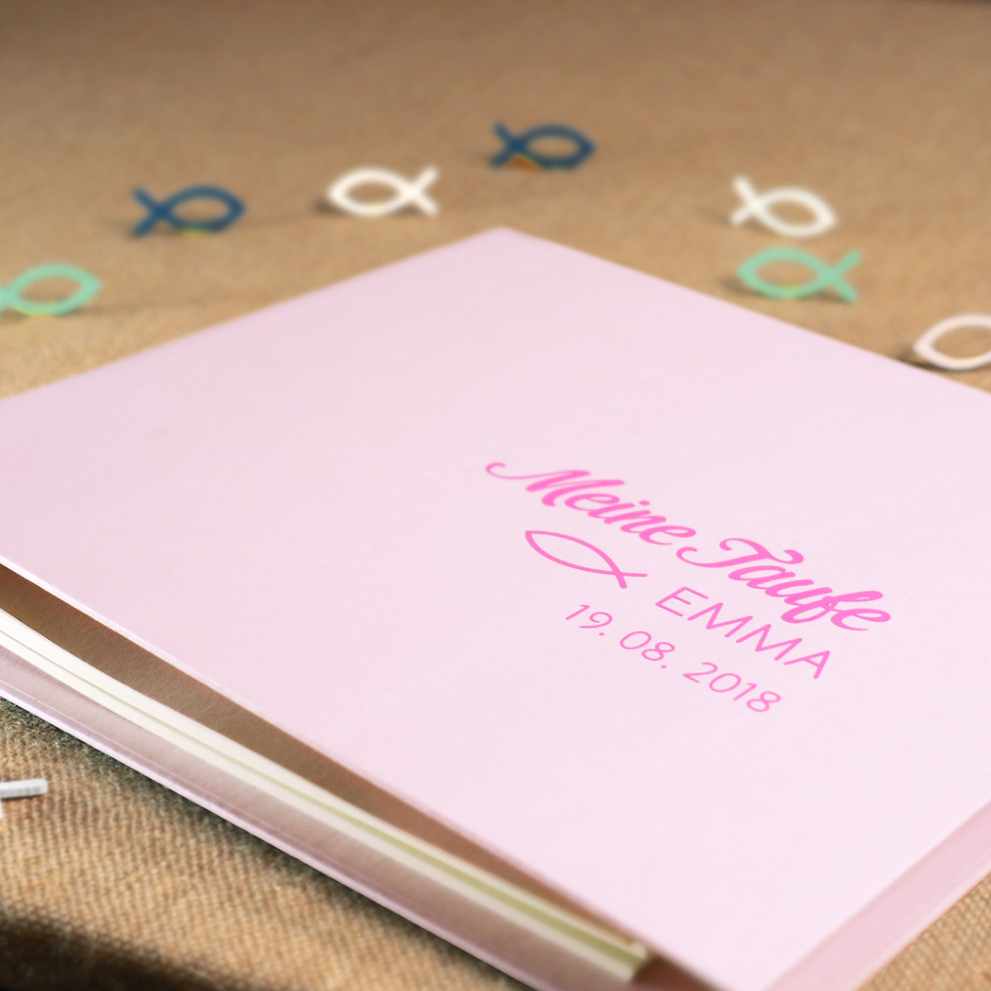 Gästebuch Taufe flieder