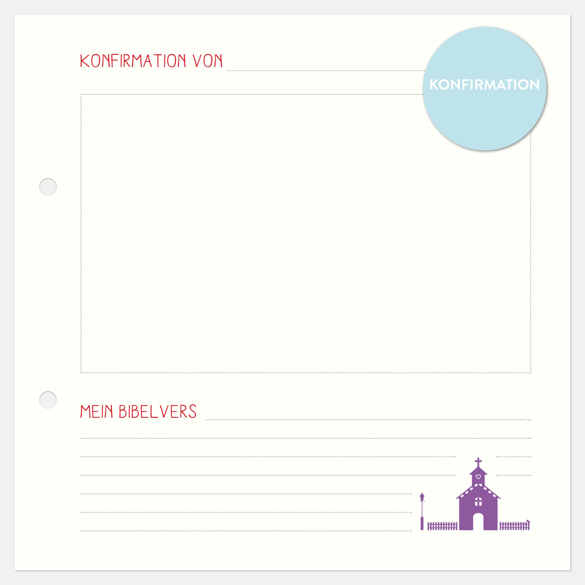 Gästebuch Konfirmation