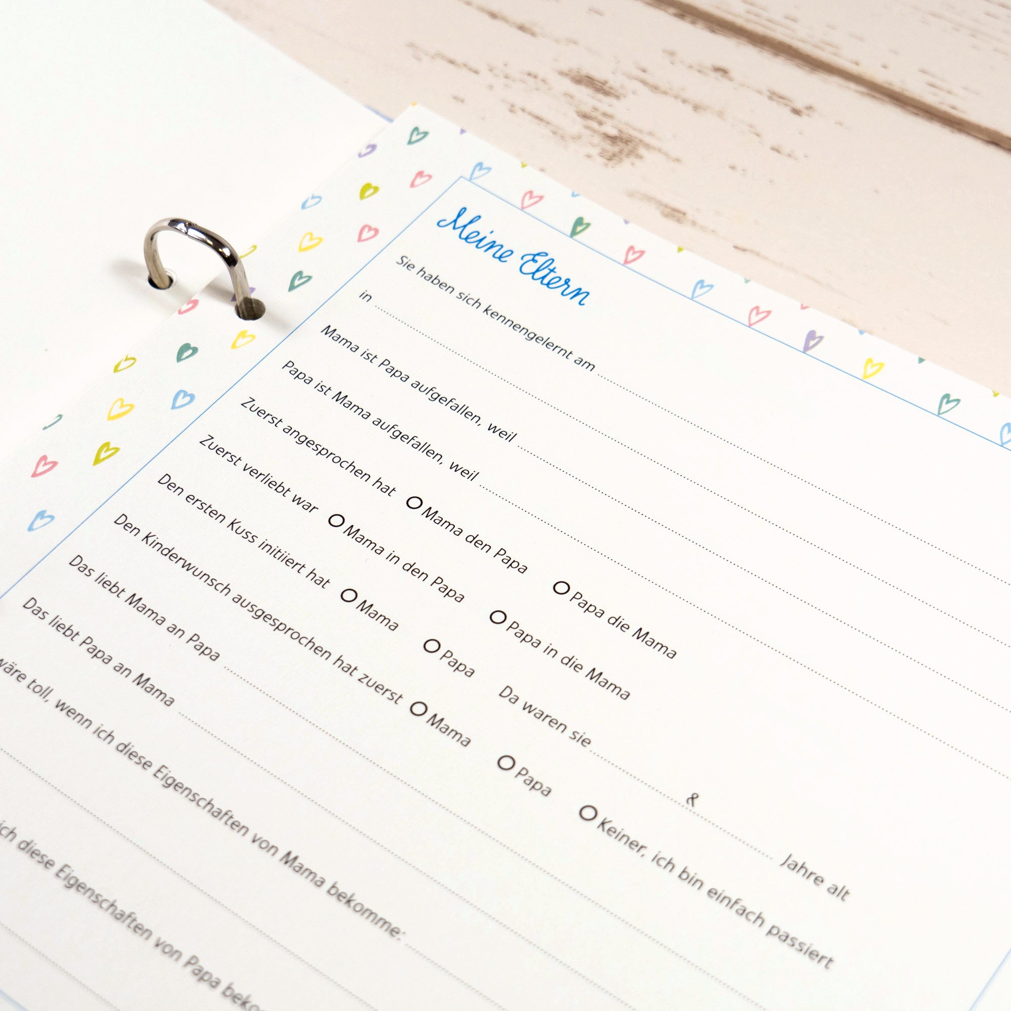 Gästebuch Geburt mit Babytagebuch blau