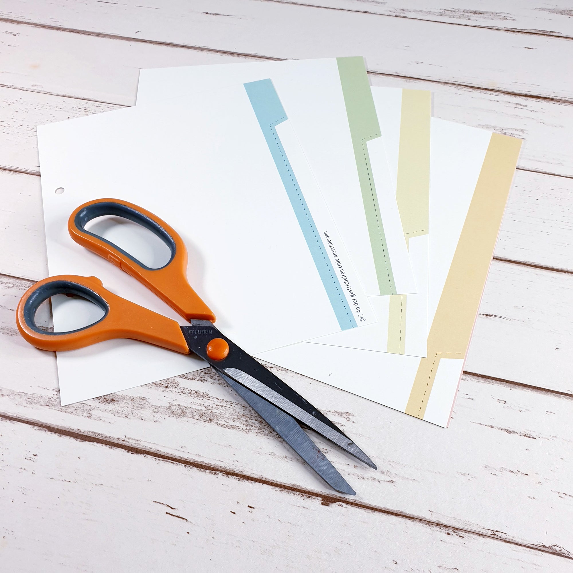 Register A5 pastellfarben DIY