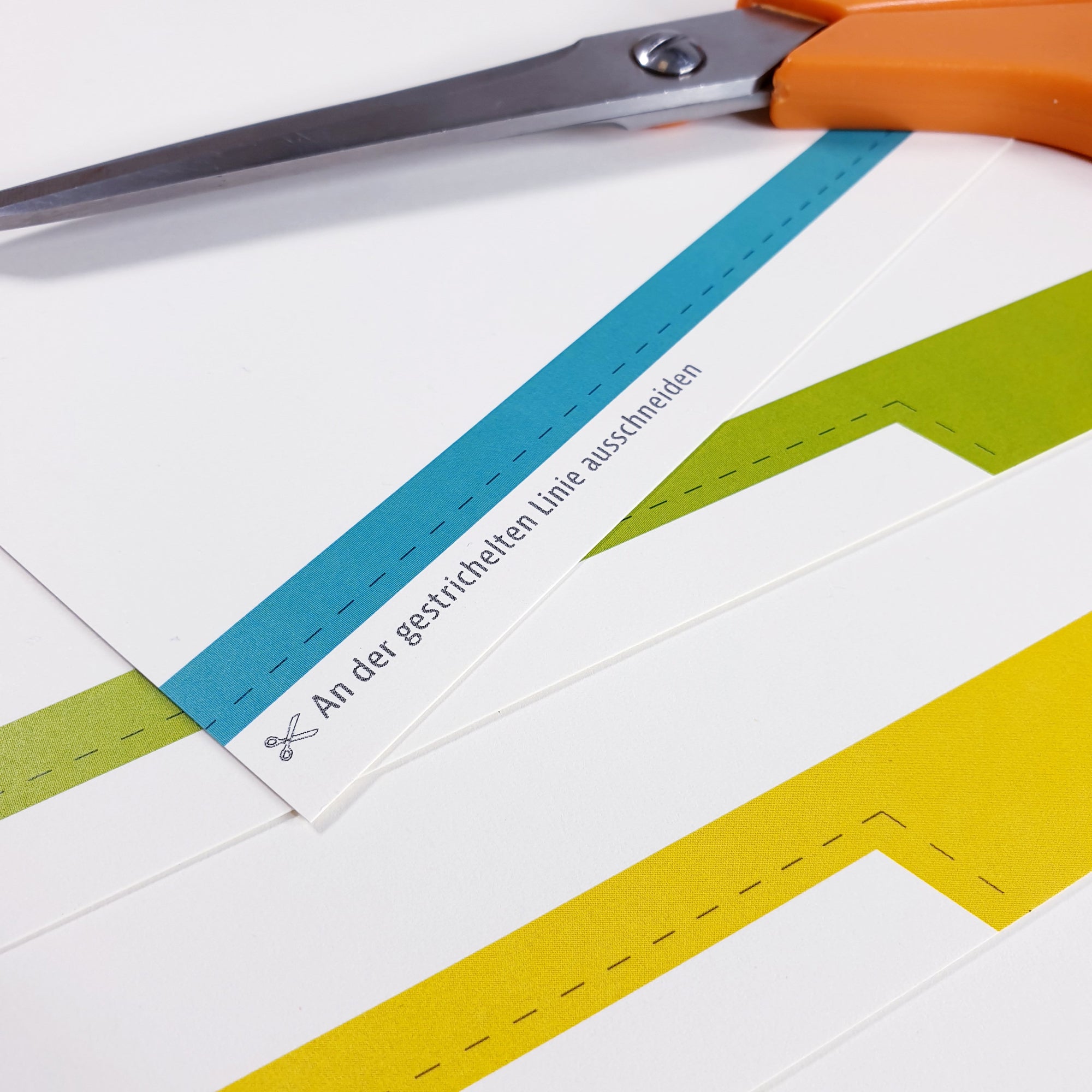 Register A5 leuchtende Farben DIY