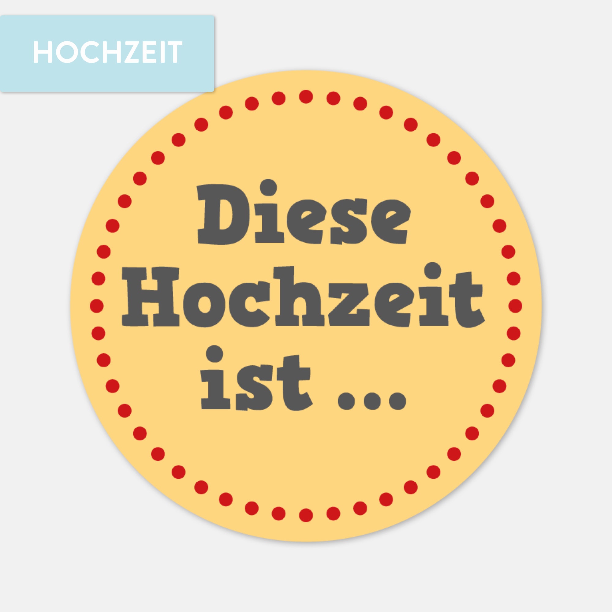 Gästebuch, Sticker, Hochzeit, Diese Hochzeit ist ...