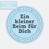 Gästebuch Sticker, Ein kleiner Reim für dich