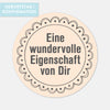 Gästebuchsticker, Eine wundervolle Eigenschaft